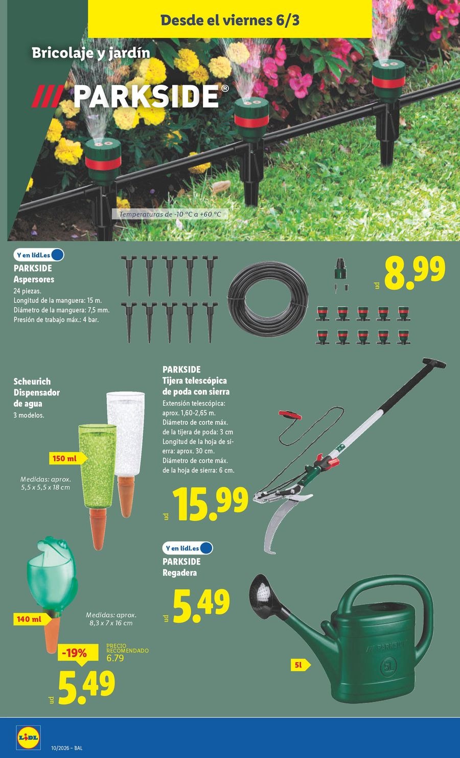 Ofertas de Lidl España de 2 a 8 marzo 2026 Ofertas de bazar