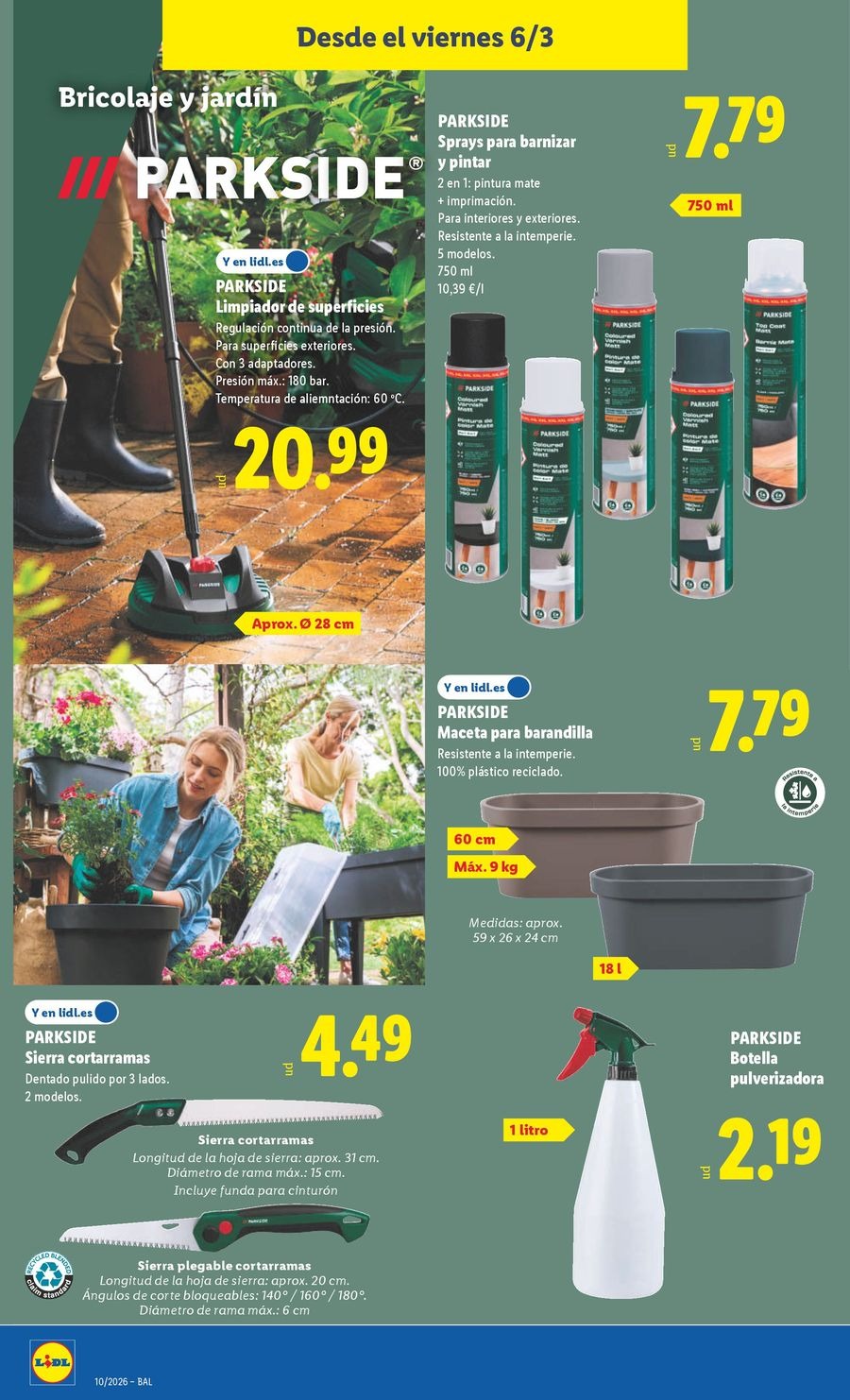 Ofertas de Lidl España de 2 a 8 marzo 2026 Ofertas de bazar