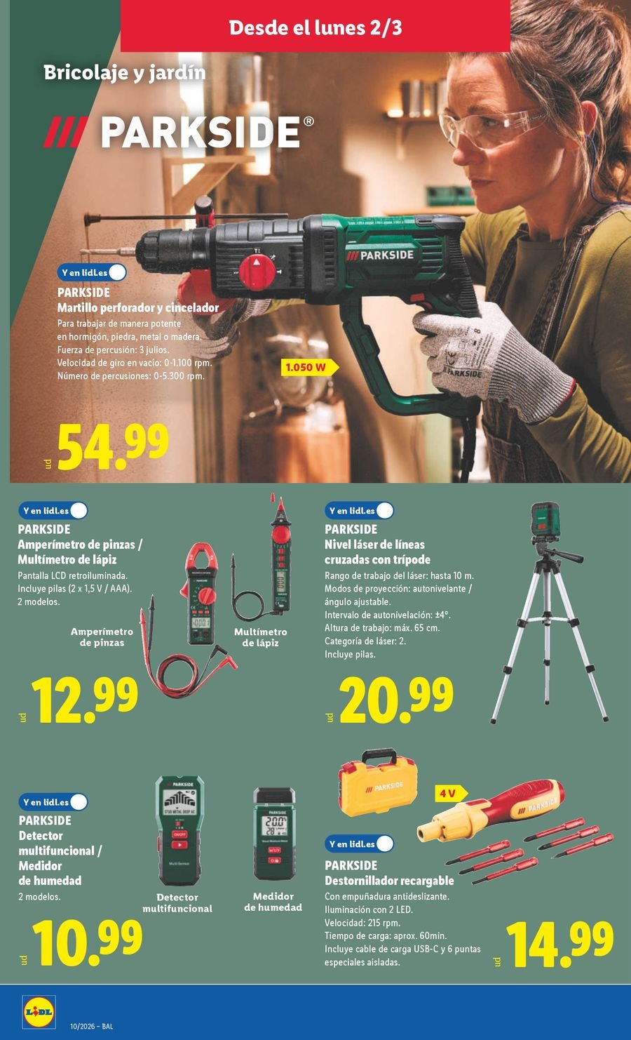 Ofertas de Lidl España de 2 a 8 marzo 2026 Ofertas de bazar