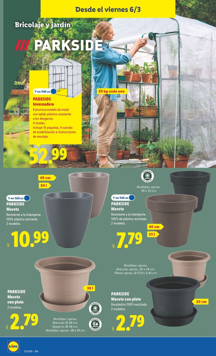 Ofertas de Lidl España de 2 a 8 marzo 2026 Ofertas de bazar