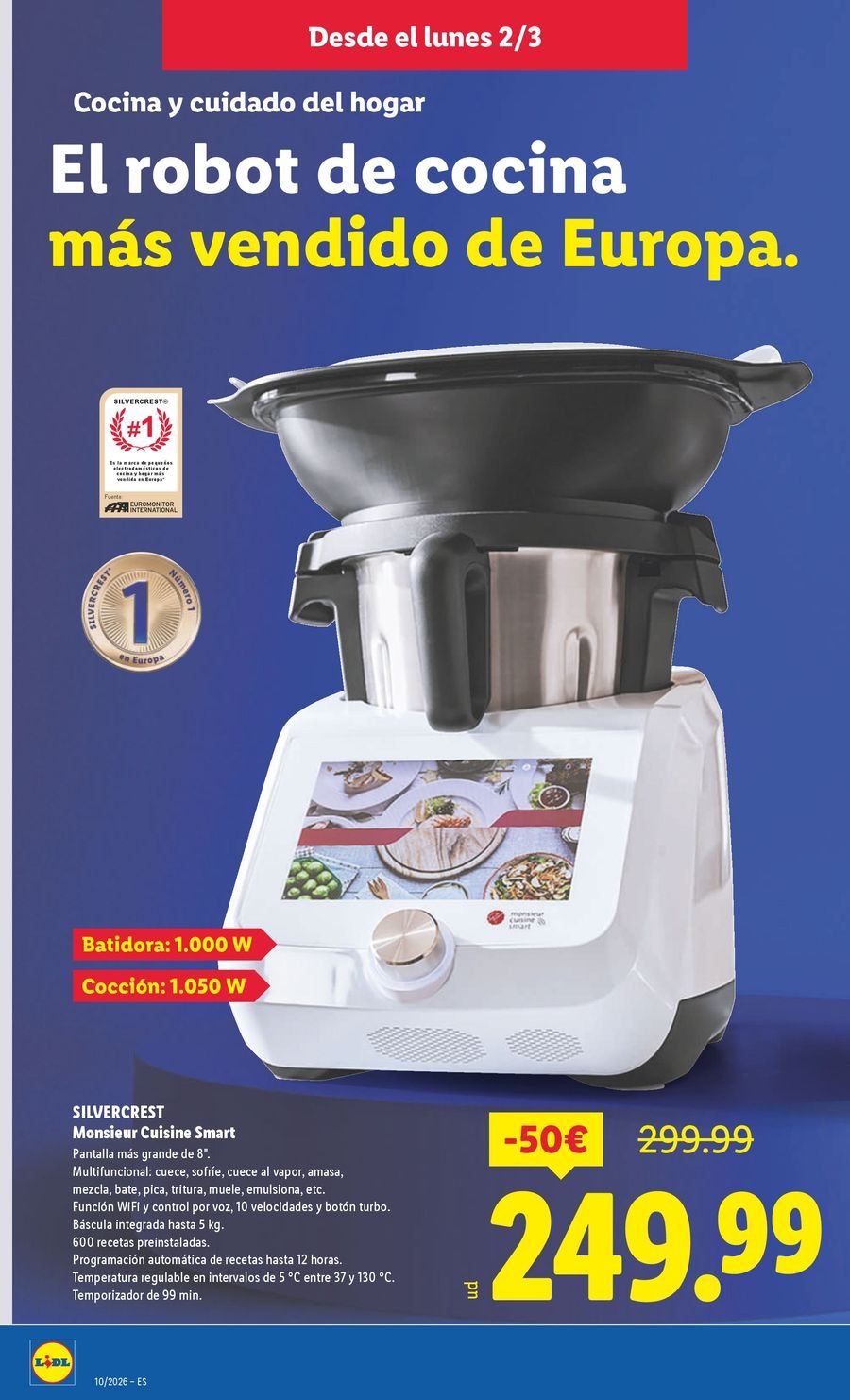 Ofertas de Lidl España de 2 a 8 marzo 2026 Ofertas de bazar