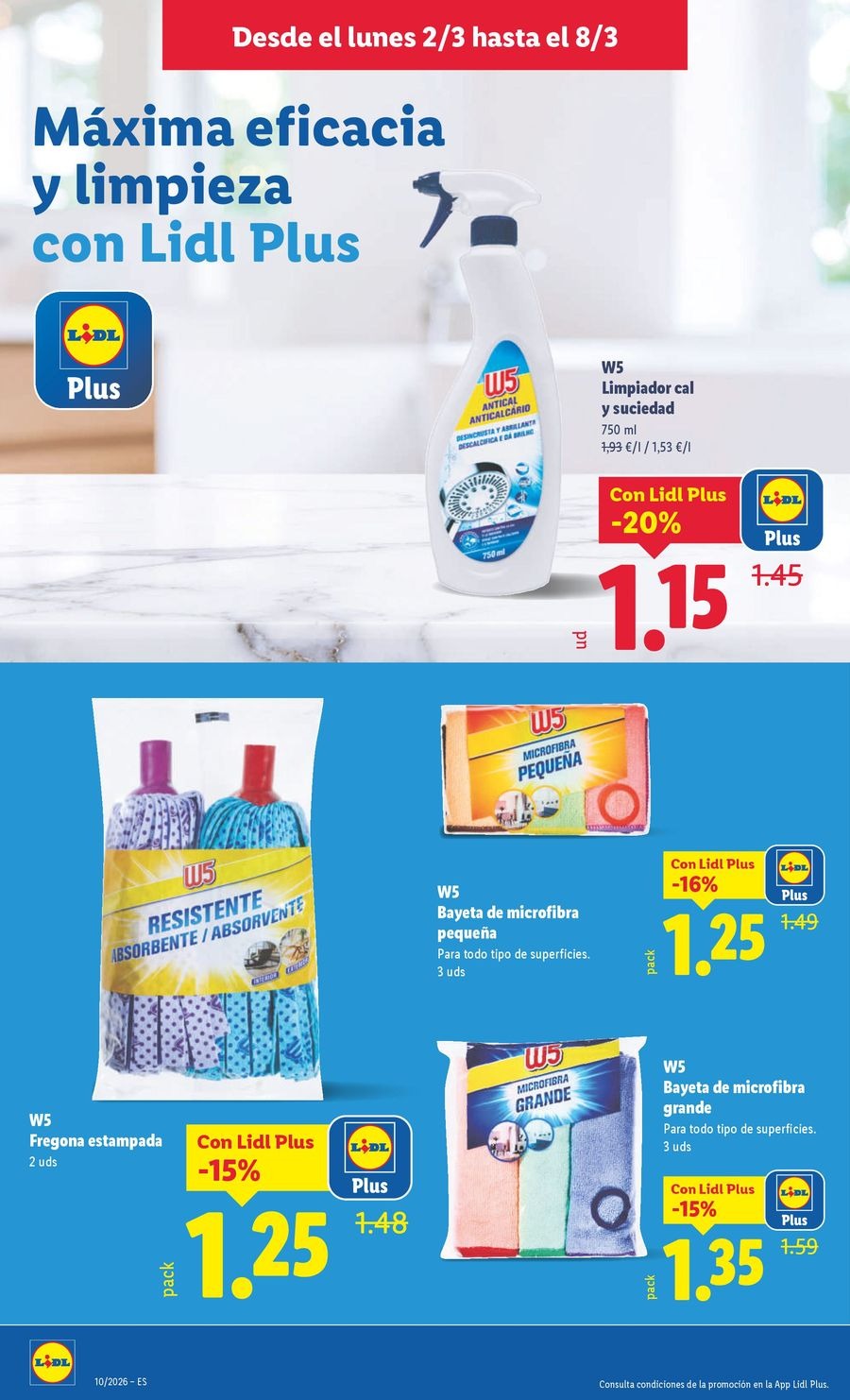 Ofertas de Lidl España de 2 a 8 marzo 2026 ofertas semanales