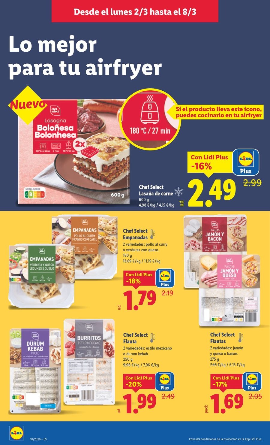 Ofertas de Lidl España de 2 a 8 marzo 2026 ofertas semanales