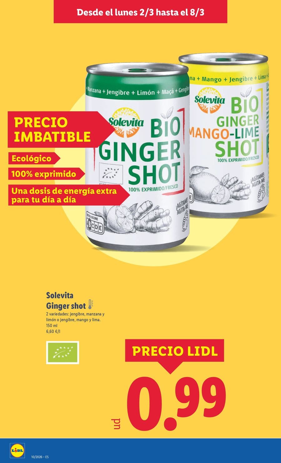 Ofertas de Lidl España de 2 a 8 marzo 2026 ofertas semanales