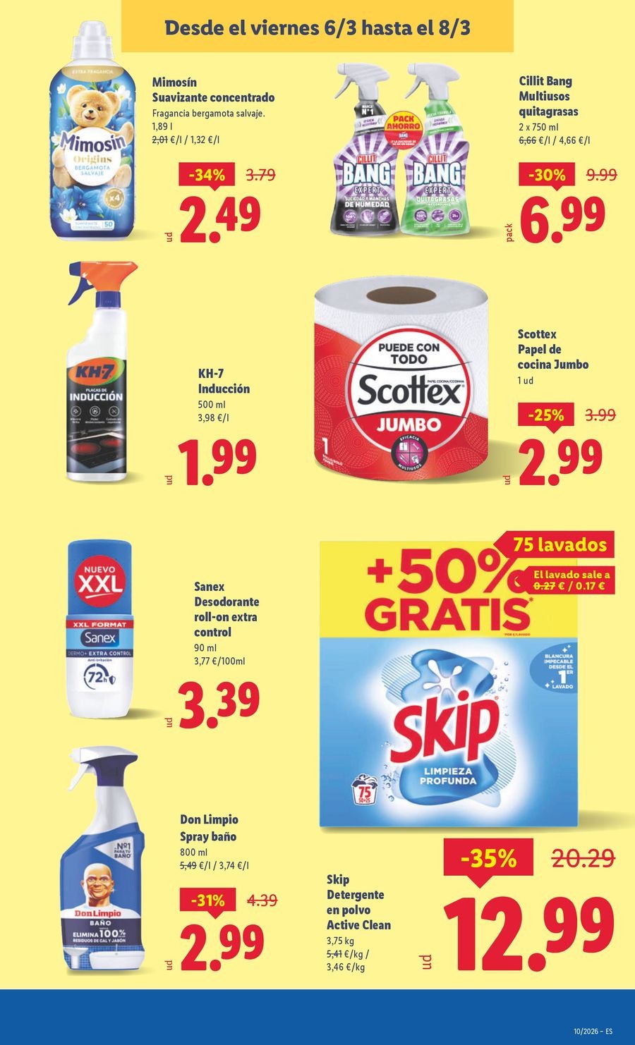 Ofertas de Lidl España de 2 a 8 marzo 2026 ofertas semanales