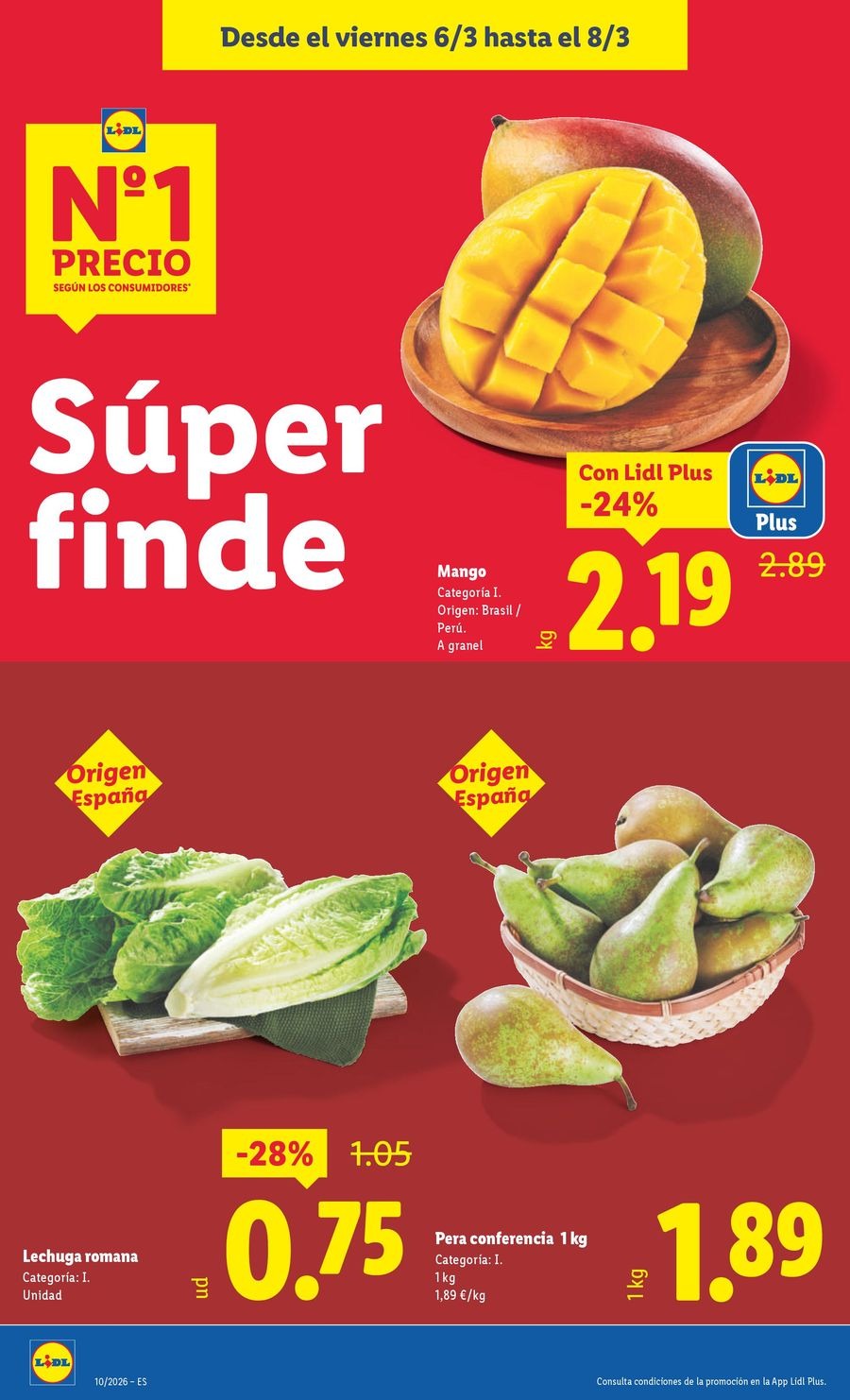 Ofertas de Lidl España de 2 a 8 marzo 2026 ofertas semanales