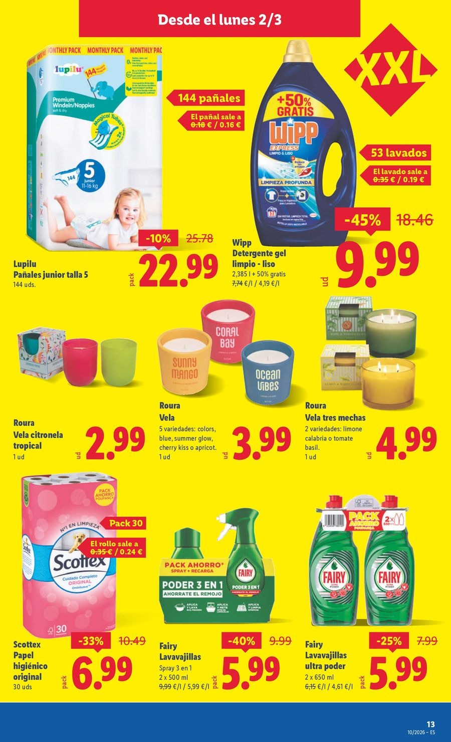 Ofertas de Lidl España de 2 a 8 marzo 2026 ofertas semanales