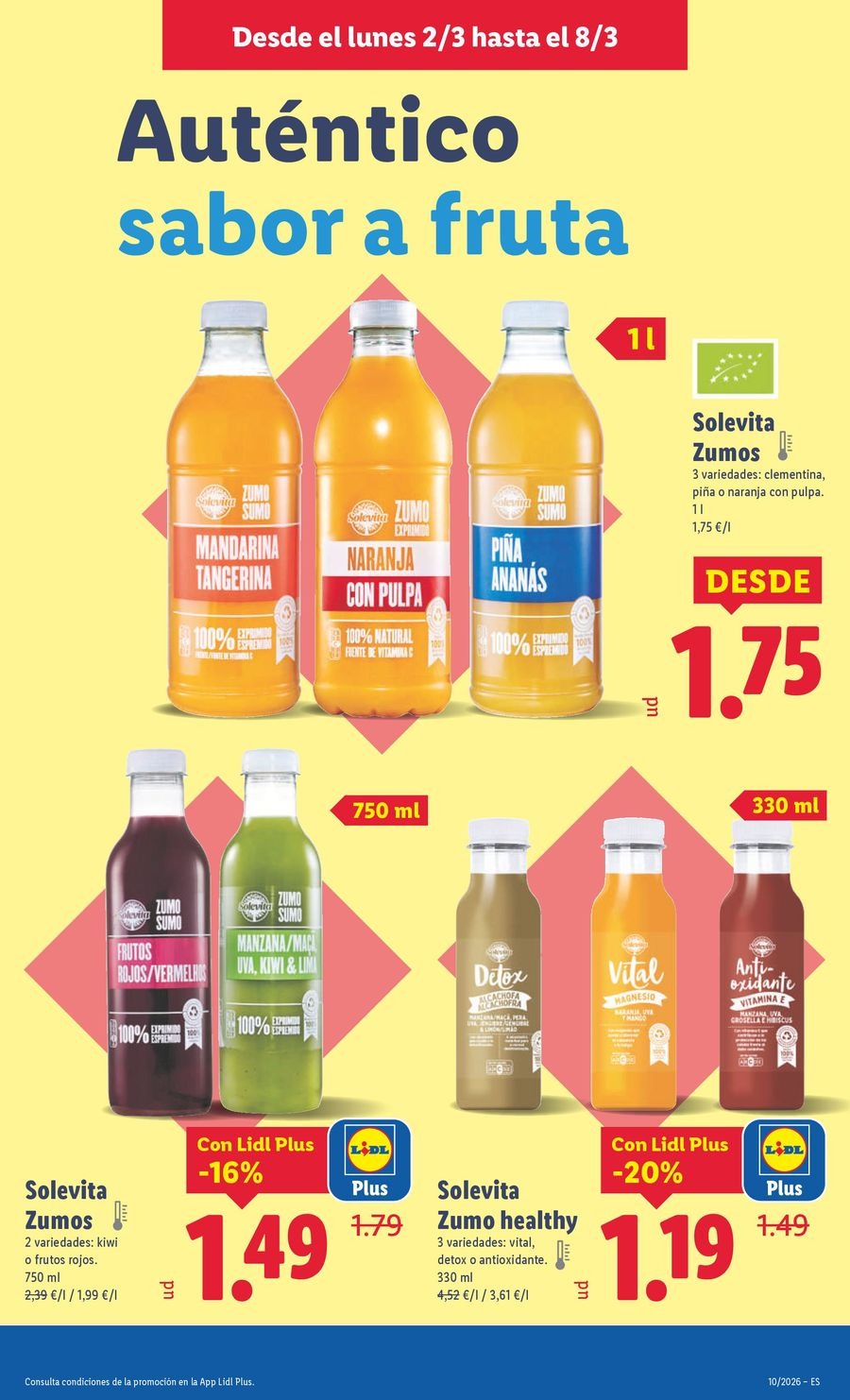Ofertas de Lidl España de 2 a 8 marzo 2026 ofertas semanales