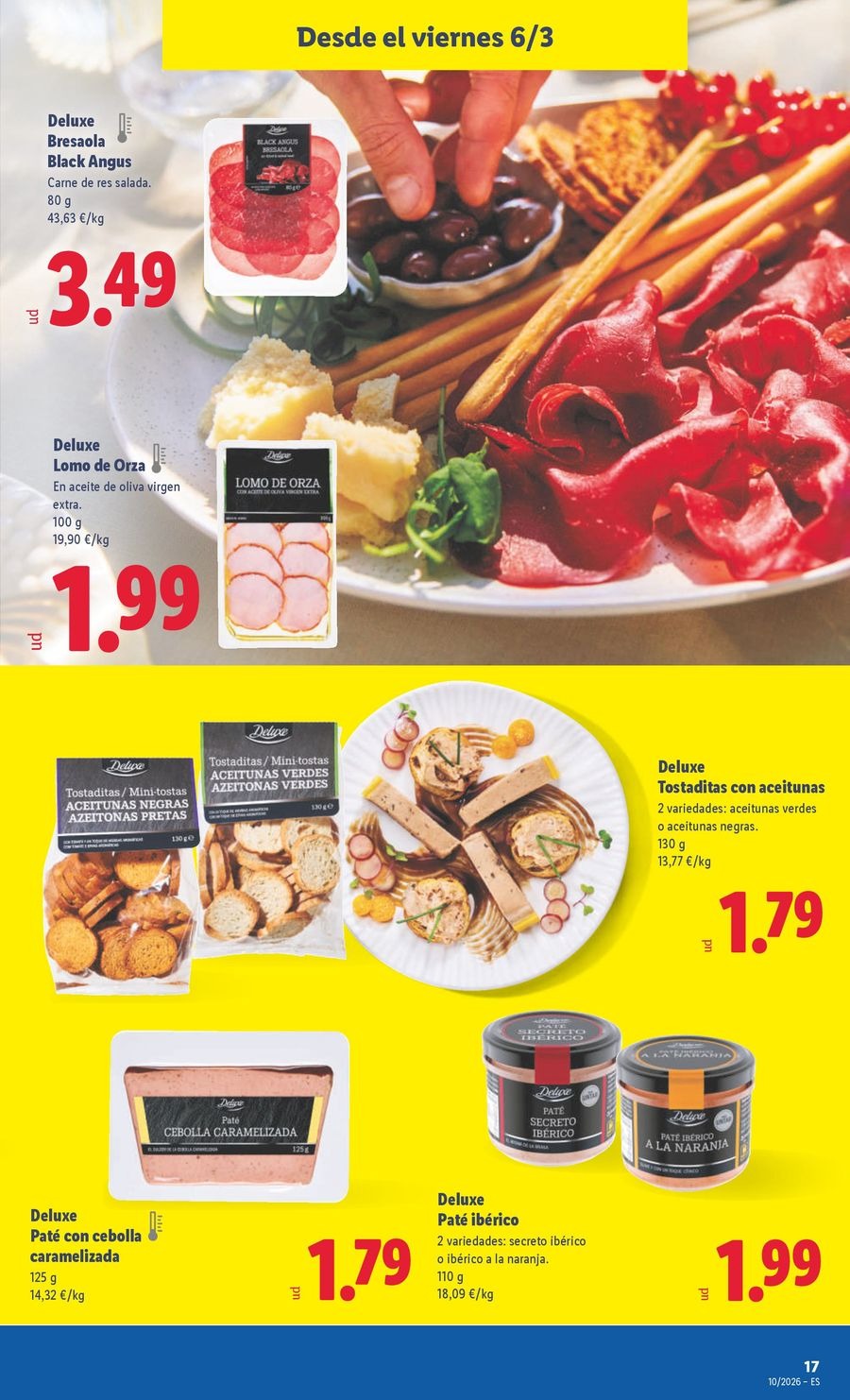 Ofertas de Lidl España de 2 a 8 marzo 2026 ofertas semanales