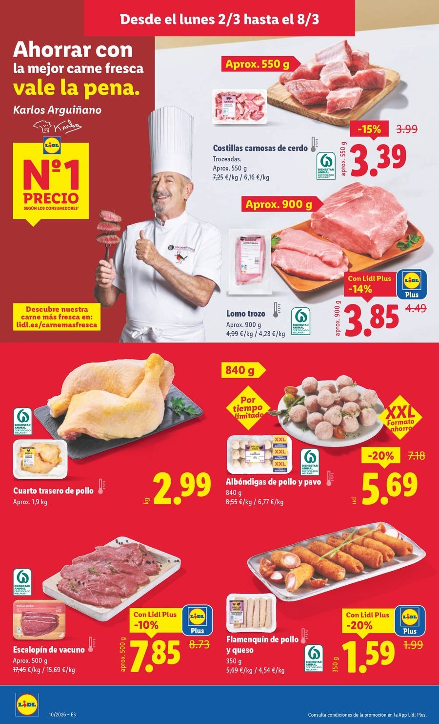 Ofertas de Lidl España de 2 a 8 marzo 2026 ofertas semanales