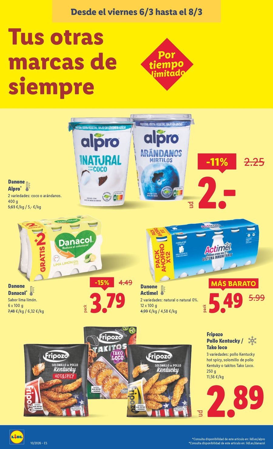 Ofertas de Lidl España de 2 a 8 marzo 2026 ofertas semanales