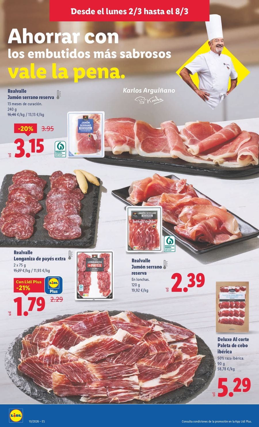 Ofertas de Lidl España de 2 a 8 marzo 2026 ofertas semanales