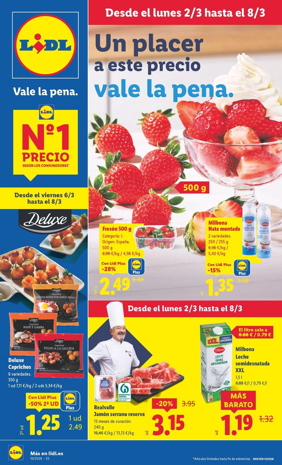 Offres Lidl Espagne de 2 à 8 mars 2026 Offres hebdomadaires - Page 1