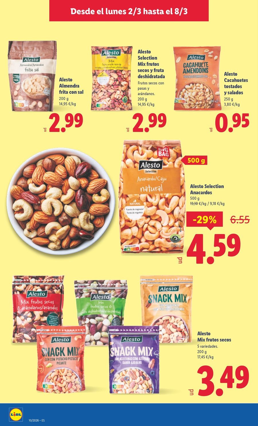 Ofertas de Lidl España de 2 a 8 marzo 2026 ofertas semanales