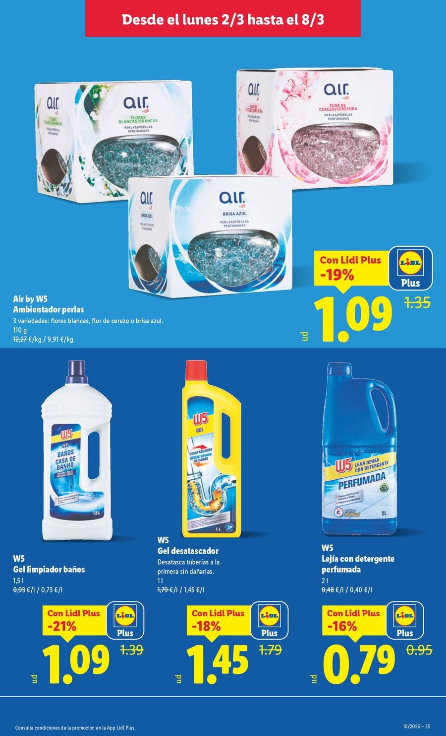 Ofertas de Lidl España de 2 a 8 marzo 2026 ofertas semanales