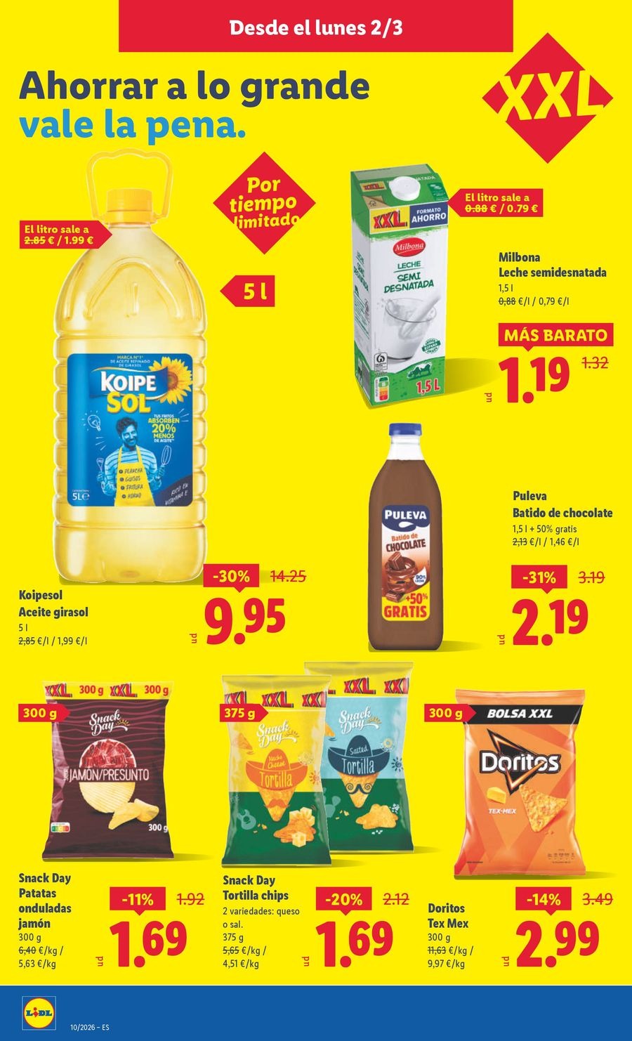 Ofertas de Lidl España de 2 a 8 marzo 2026 ofertas semanales
