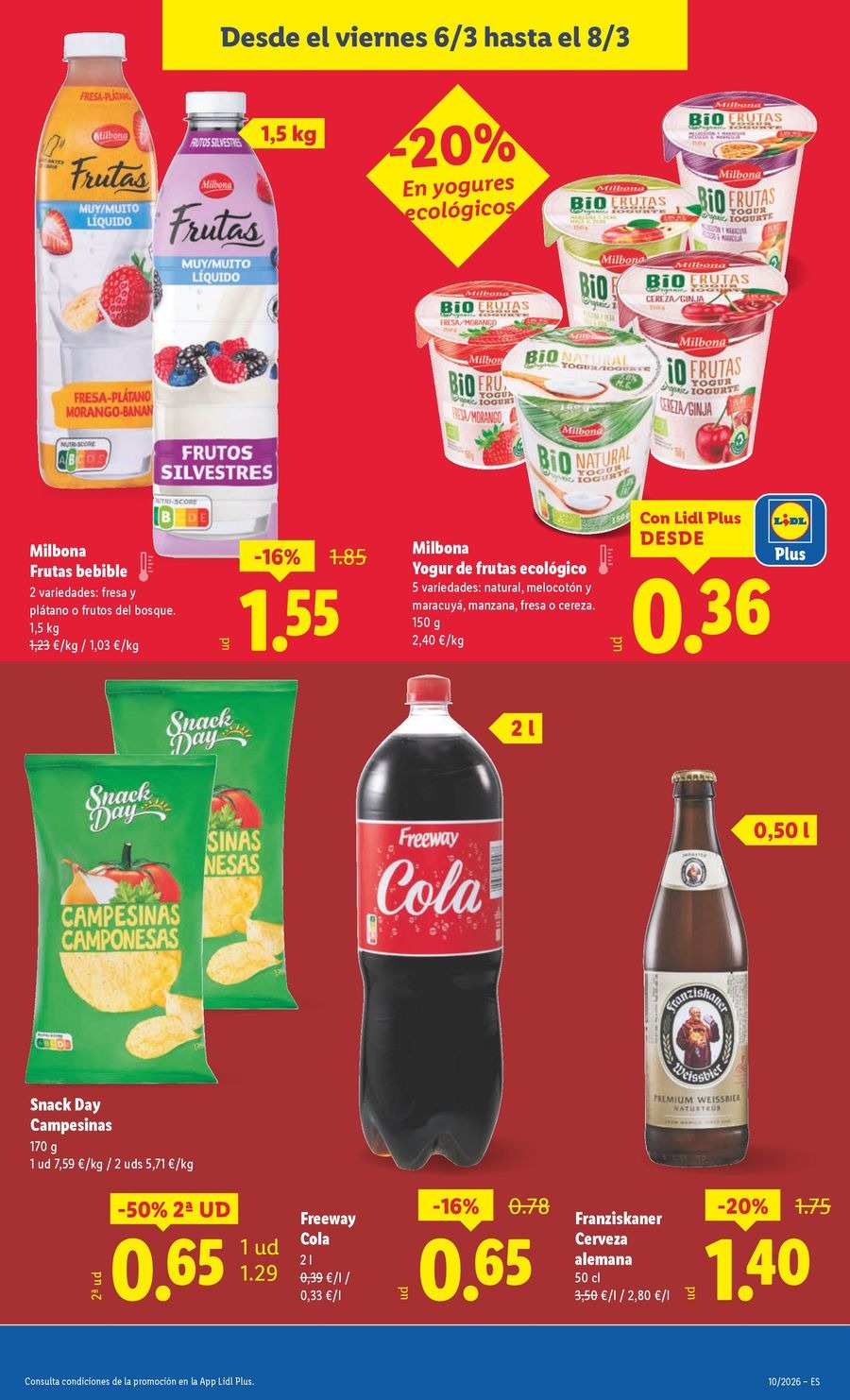 Ofertas de Lidl España de 2 a 8 marzo 2026 ofertas semanales