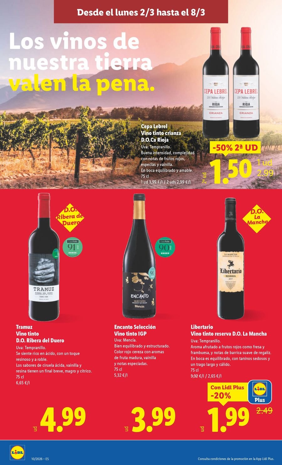 Ofertas de Lidl España de 2 a 8 marzo 2026 ofertas semanales