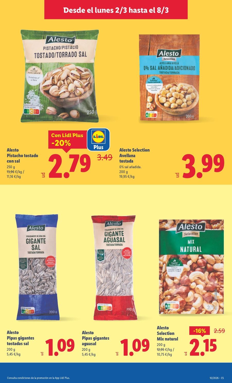 Ofertas de Lidl España de 2 a 8 marzo 2026 ofertas semanales