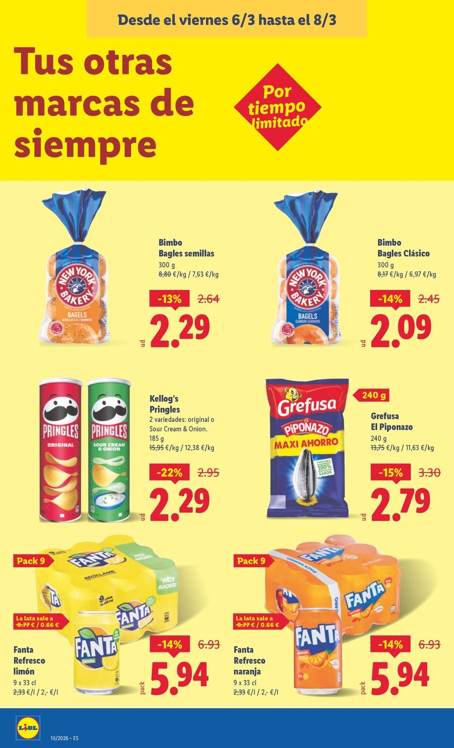 Ofertas de Lidl España de 2 a 8 marzo 2026 ofertas semanales