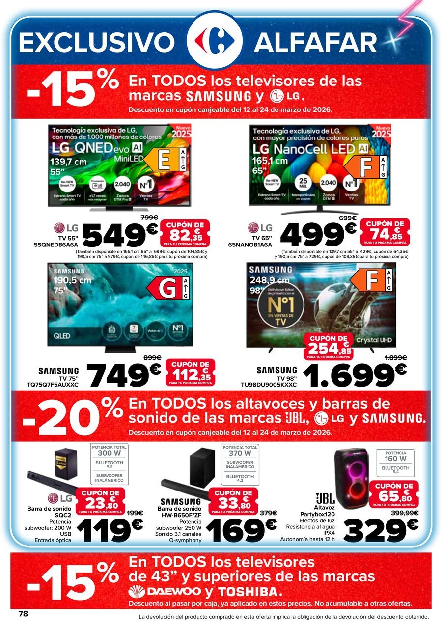 Ofertas de Carrefour España de 25 febrero a 11 marzo 2026 50% QUE VUELVE + 3x2 Ofertas