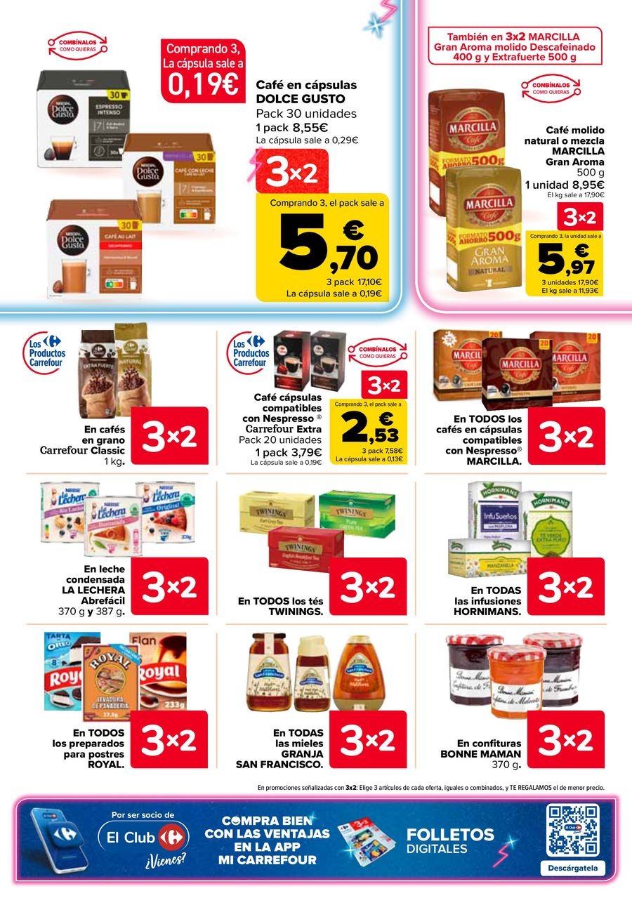 Ofertas de Carrefour España de 25 febrero a 11 marzo 2026 50% QUE VUELVE + 3x2 Ofertas