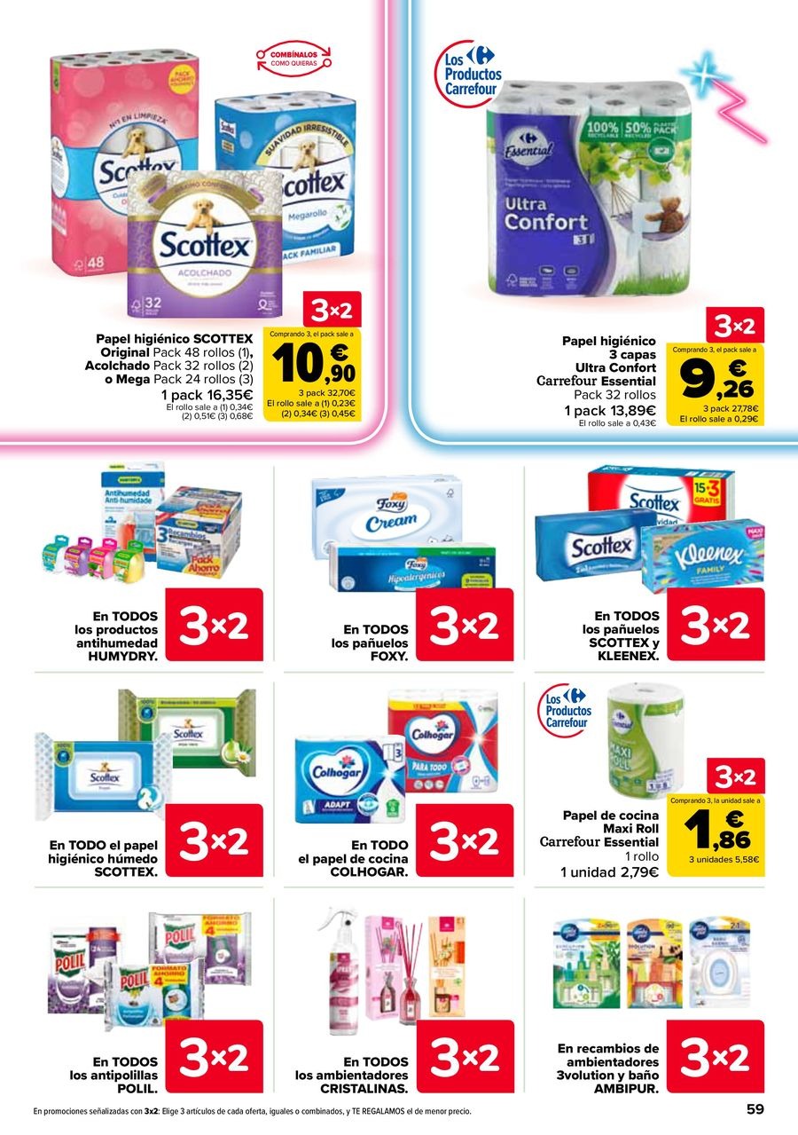 Ofertas de Carrefour España de 25 febrero a 11 marzo 2026 50% QUE VUELVE + 3x2 Ofertas