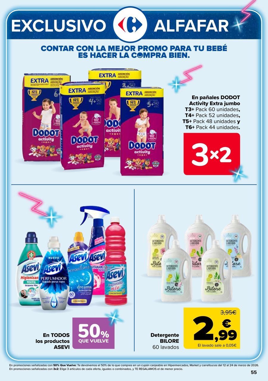 Ofertas de Carrefour España de 25 febrero a 11 marzo 2026 50% QUE VUELVE + 3x2 Ofertas