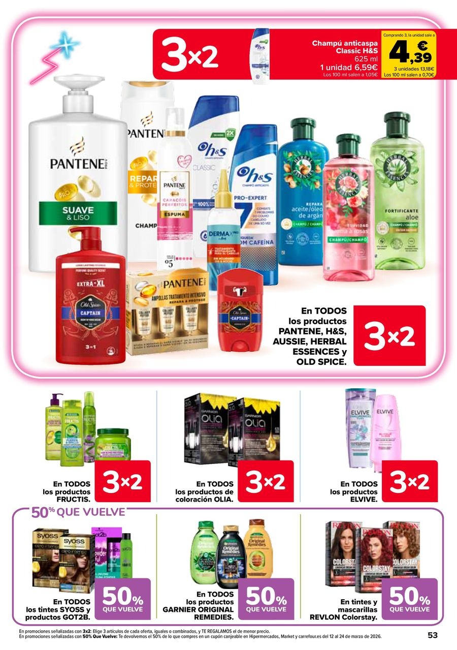 Ofertas de Carrefour España de 25 febrero a 11 marzo 2026 50% QUE VUELVE + 3x2 Ofertas