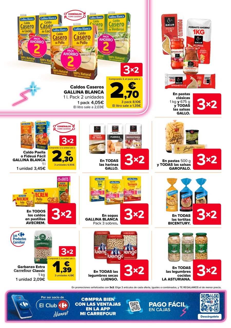 Ofertas de Carrefour España de 25 febrero a 11 marzo 2026 50% QUE VUELVE + 3x2 Ofertas