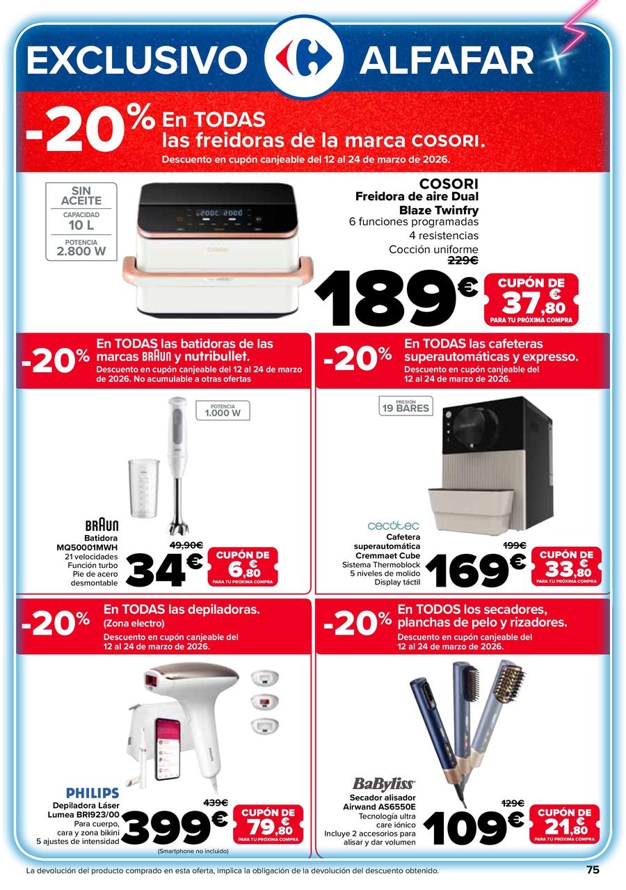 Ofertas de Carrefour España de 25 febrero a 11 marzo 2026 50% QUE VUELVE + 3x2 Ofertas