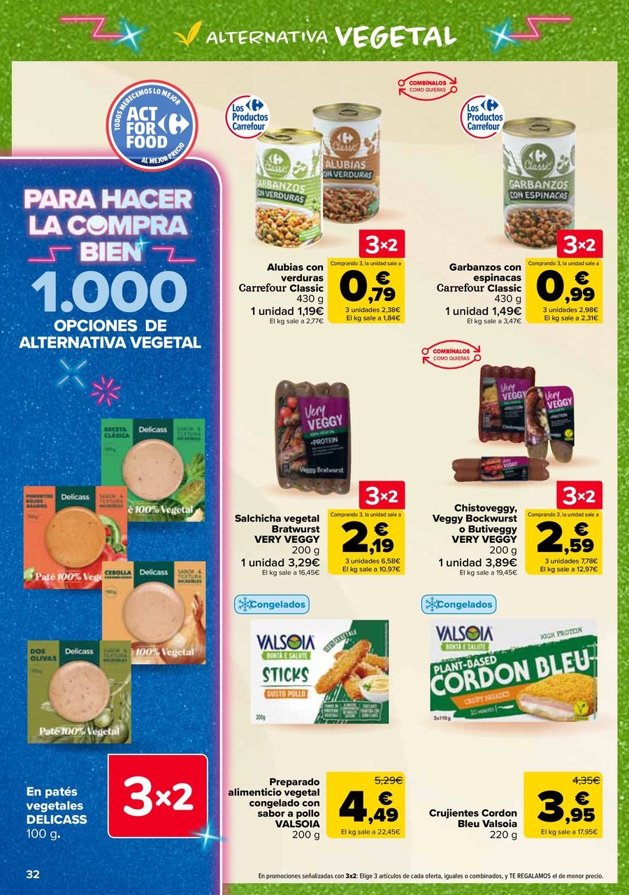 Ofertas de Carrefour España de 25 febrero a 11 marzo 2026 50% QUE VUELVE + 3x2 Ofertas
