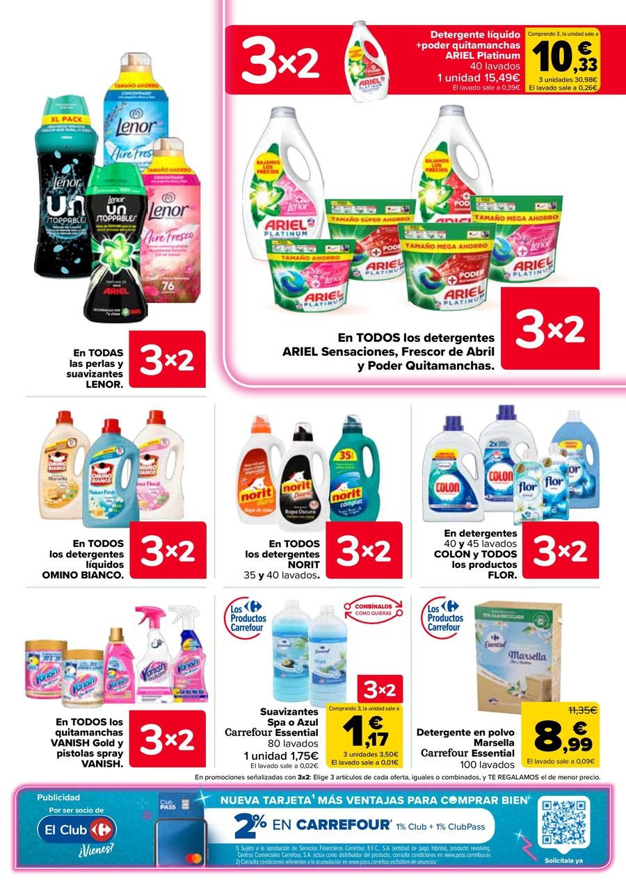 Ofertas de Carrefour España de 25 febrero a 11 marzo 2026 50% QUE VUELVE + 3x2 Ofertas