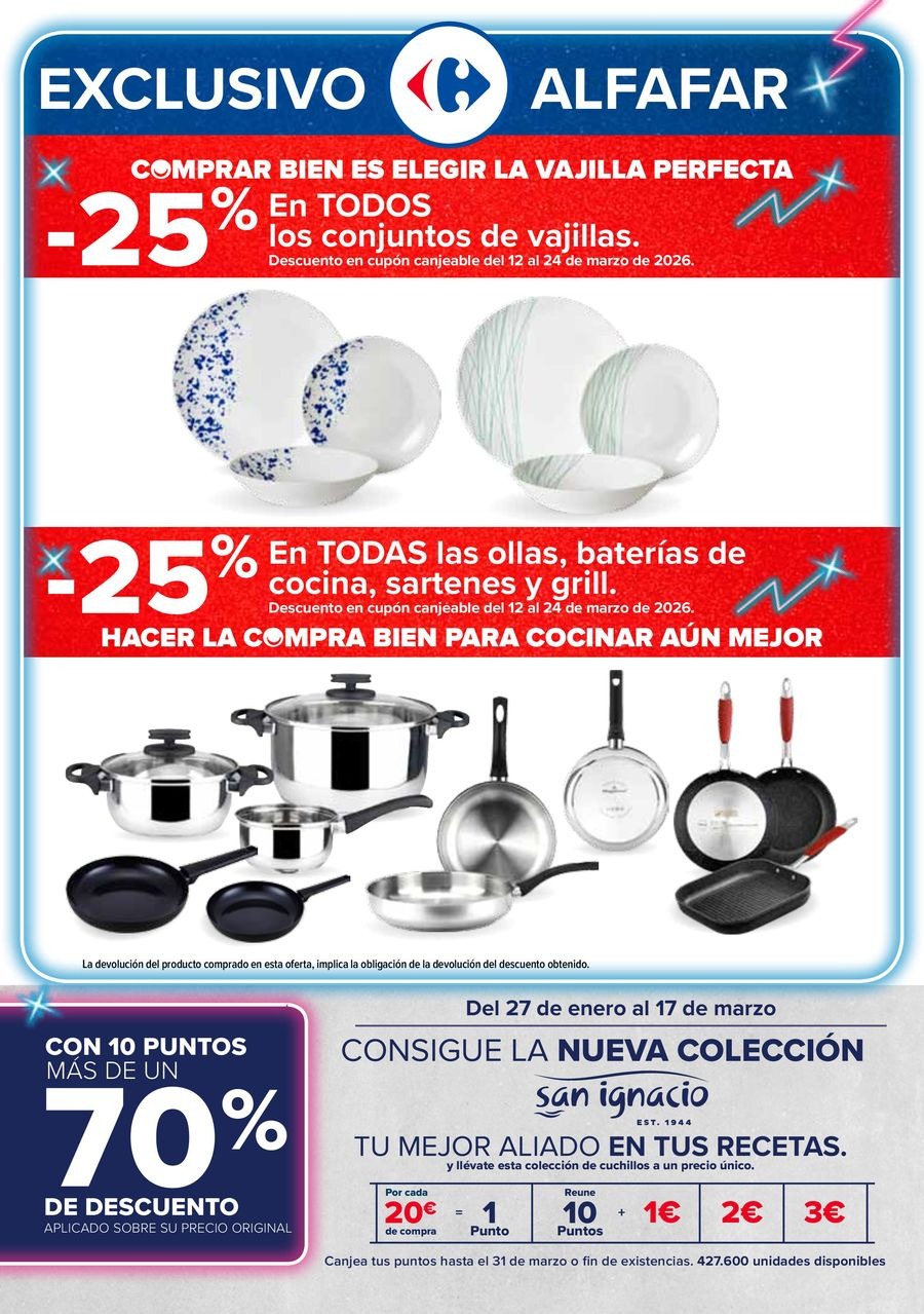 Ofertas de Carrefour España de 25 febrero a 11 marzo 2026 50% QUE VUELVE + 3x2 Ofertas
