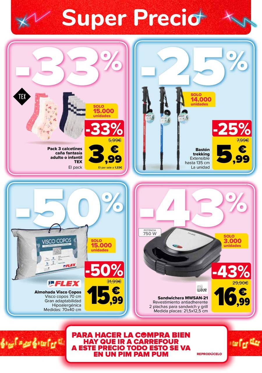 Ofertas de Carrefour España de 25 febrero a 11 marzo 2026 50% QUE VUELVE + 3x2 Ofertas