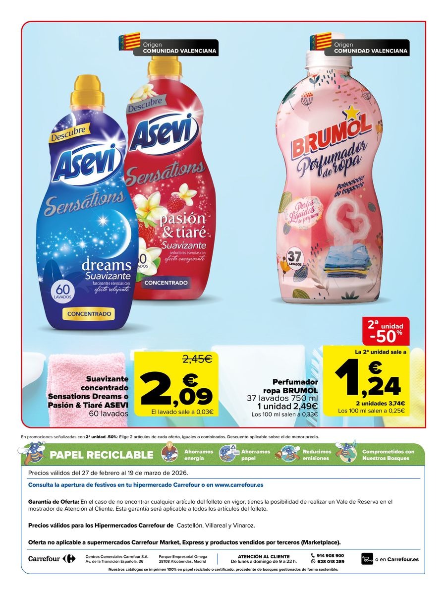 Ofertas de Carrefour España de 27 febrero a 19 marzo 2026 REGIONAL LA MAGDALENA (Alimentación, Bebidas, Dulces)