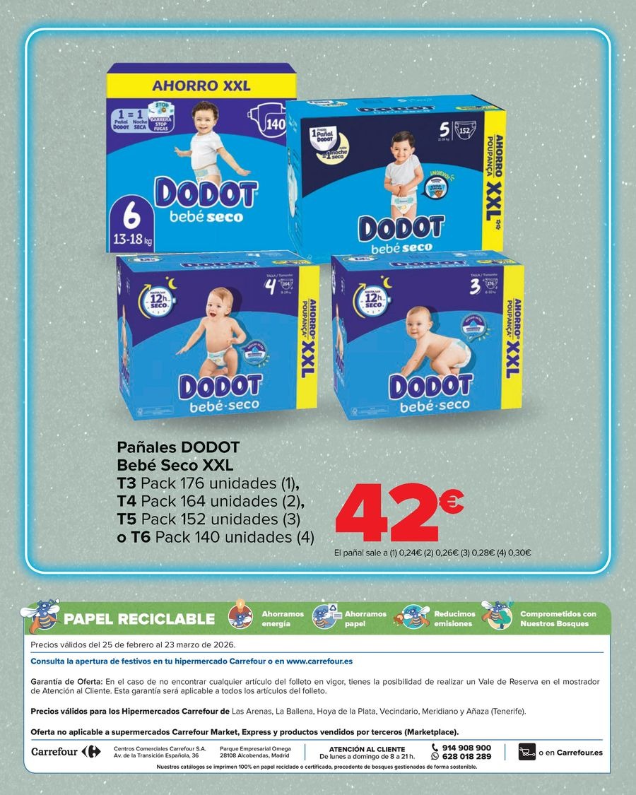 Ofertas de Carrefour España de 25 febrero a 23 marzo 2026 Ofertas BEBE