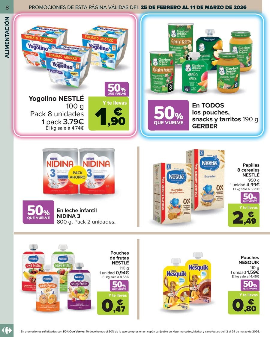Ofertas de Carrefour España de 25 febrero a 23 marzo 2026 Ofertas BEBE