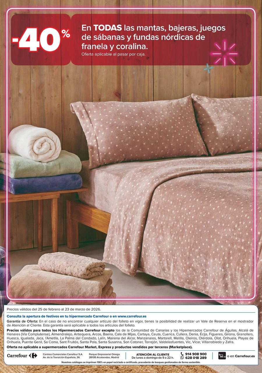 Ofertas de Carrefour España de 25 febrero a 23 marzo 2026 Ofertas Colchones