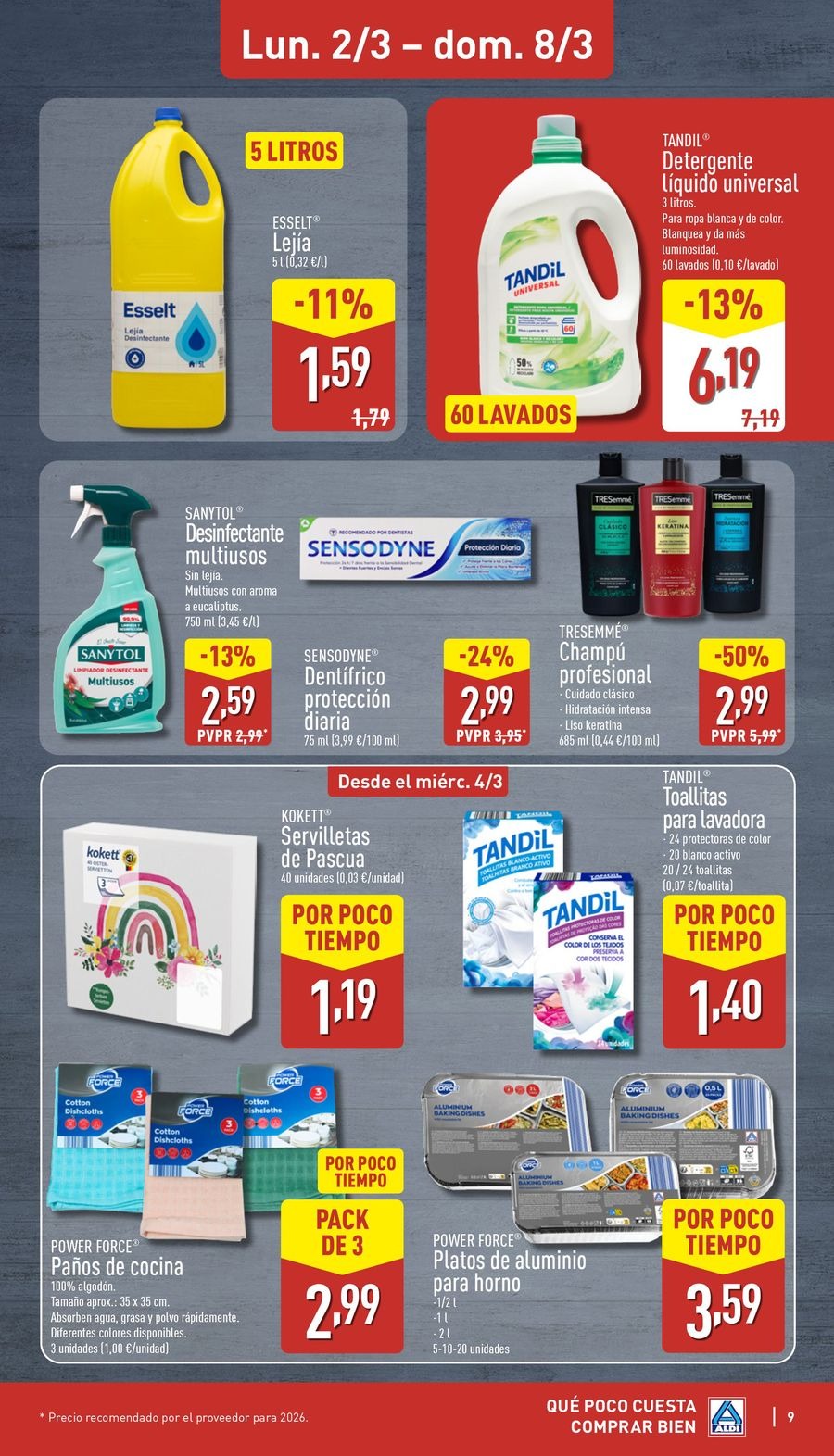 ALDI Spain Offers from 2 to 8 March 2026 How little it costs to buy well!