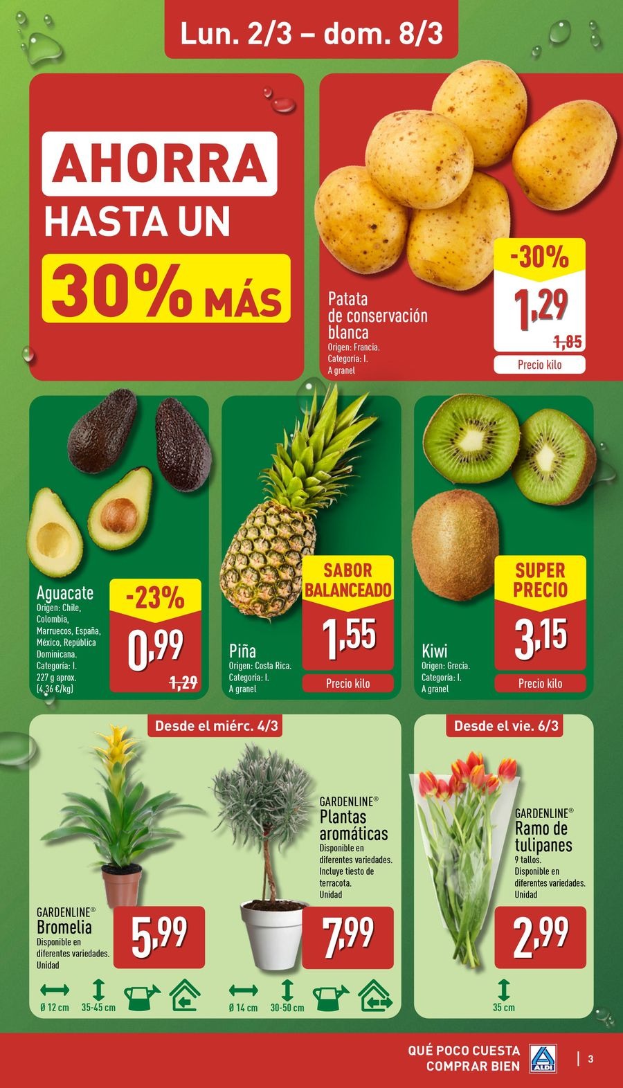 ALDI Spain Offers from 2 to 8 March 2026 How little it costs to buy well!