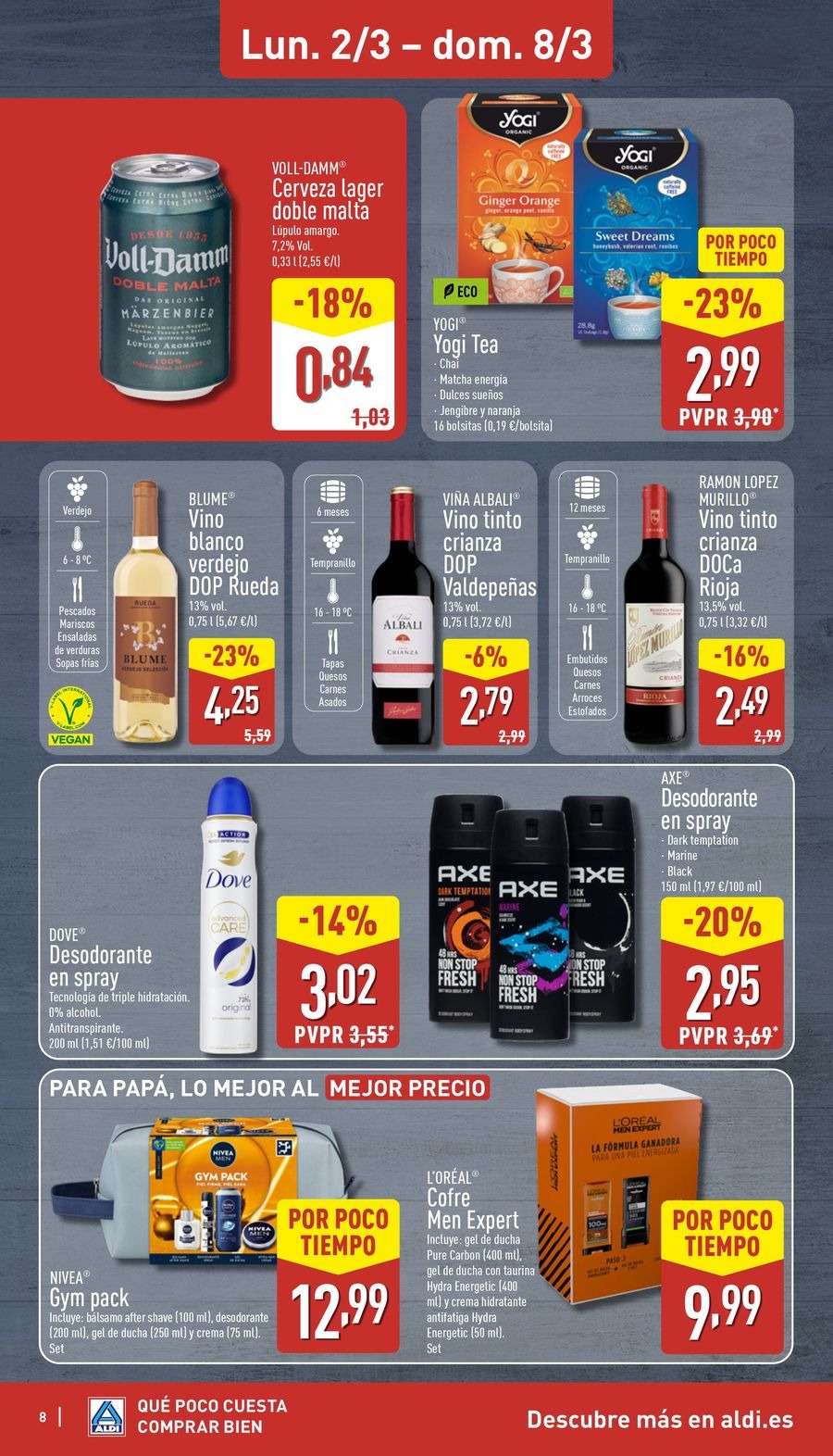 ALDI Spain Offers from 2 to 8 March 2026 How little it costs to buy well!