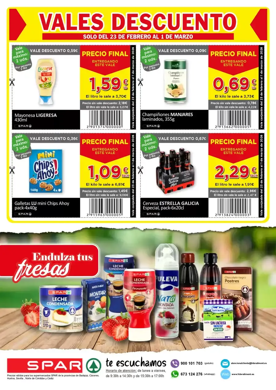 SPAR Spain Offers from 23 February to 1 March 2026 Price Blaster