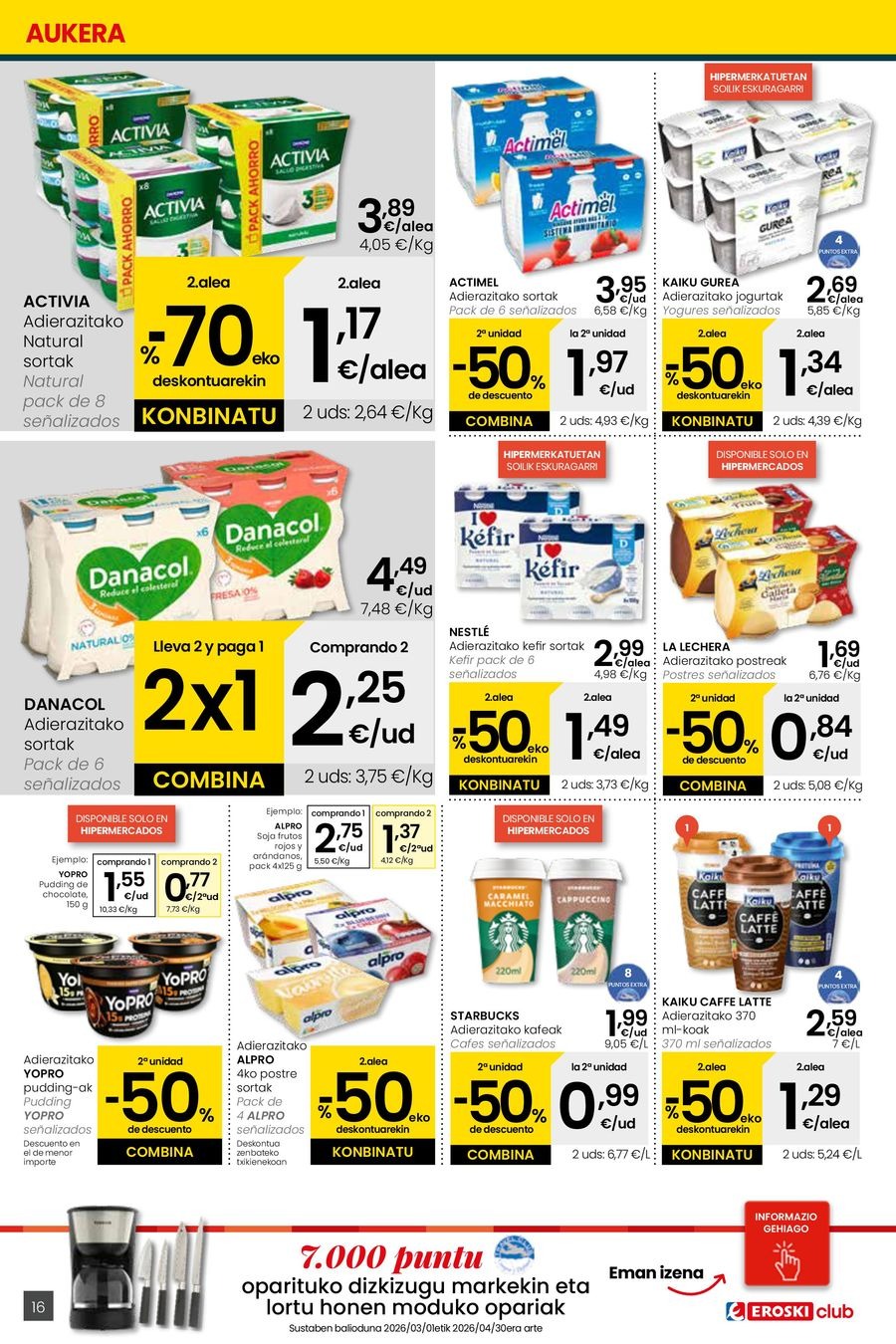 Ofertas de Eroski España de 26 febrero a 11 marzo 2026 Udaberriz jantzi zeure