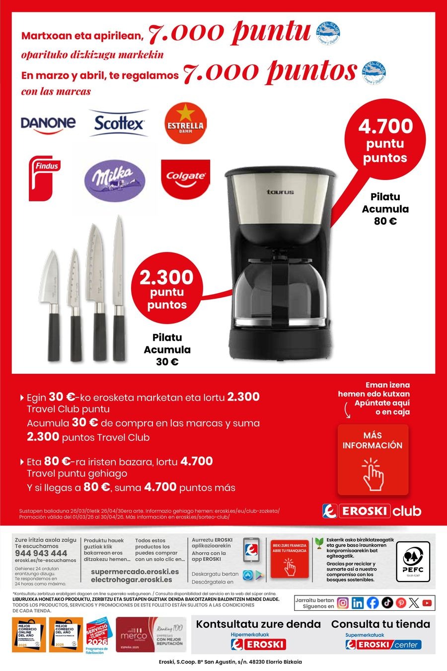 Ofertas de Eroski España de 26 febrero a 11 marzo 2026 Udaberriz jantzi zeure