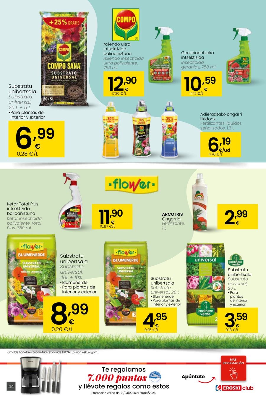 Ofertas de Eroski España de 26 febrero a 11 marzo 2026 Udaberriz jantzi zeure