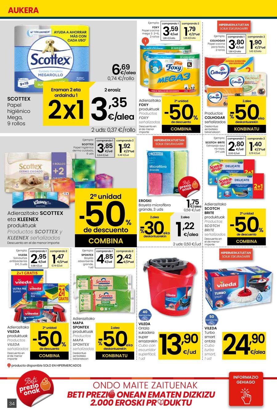 Ofertas de Eroski España de 26 febrero a 11 marzo 2026 Udaberriz jantzi zeure