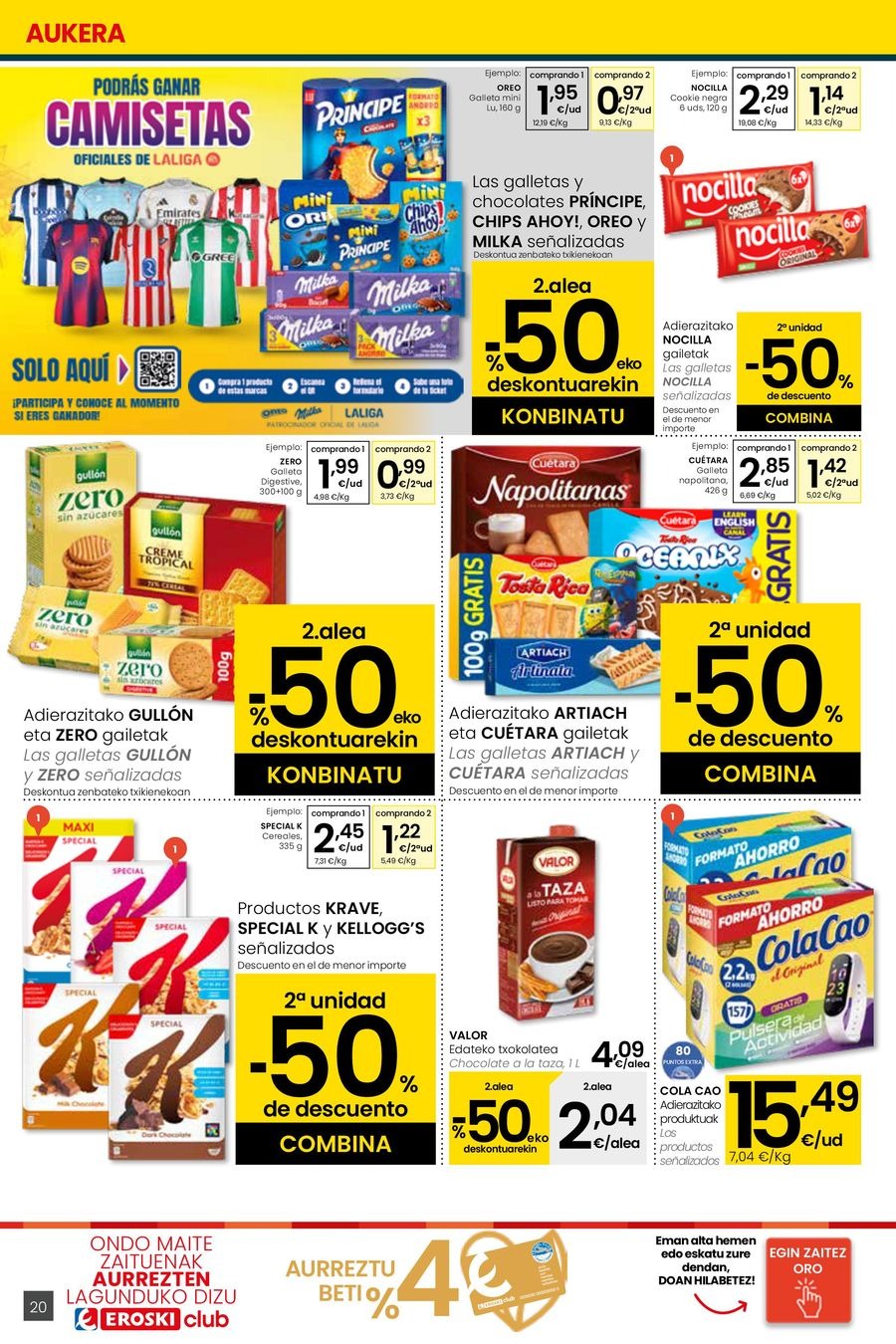Ofertas de Eroski España de 26 febrero a 11 marzo 2026 Udaberriz jantzi zeure