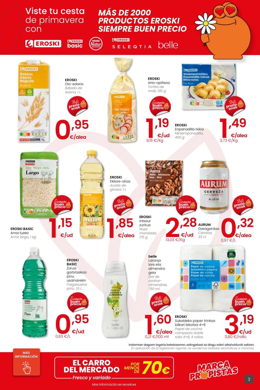 Ofertas de Eroski España de 26 febrero a 11 marzo 2026 Udaberriz jantzi zeure