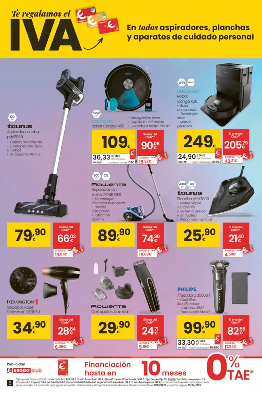 Ofertas de Eroski España de 26 febrero a 11 marzo 2026 Ofertas tecno